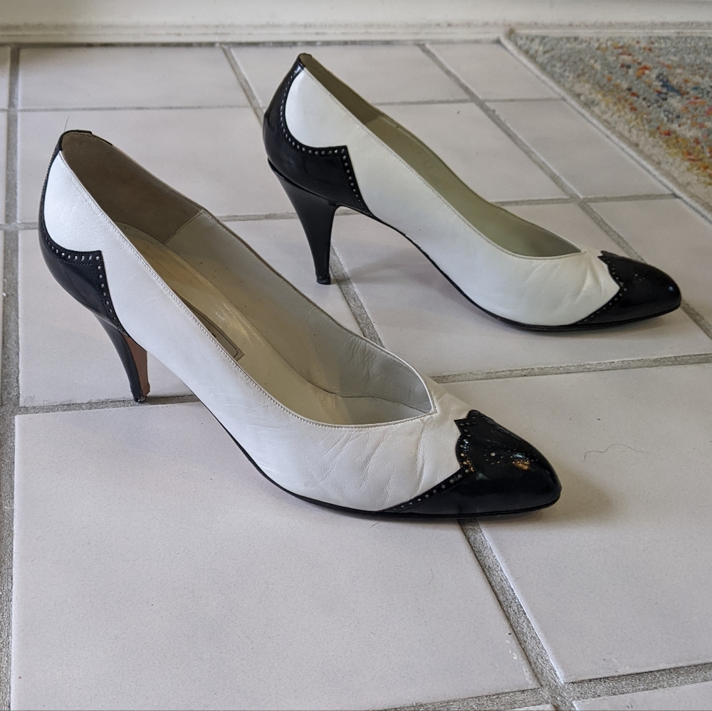 80's Bally wing tip heels
